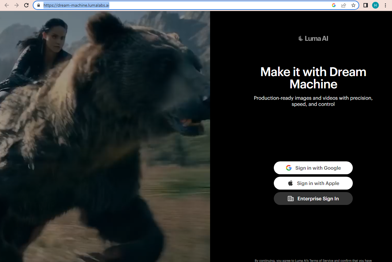 Luma AI Dream Machine Fast Video Generation