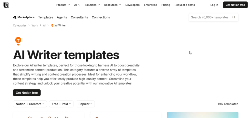 Notion AI Writer