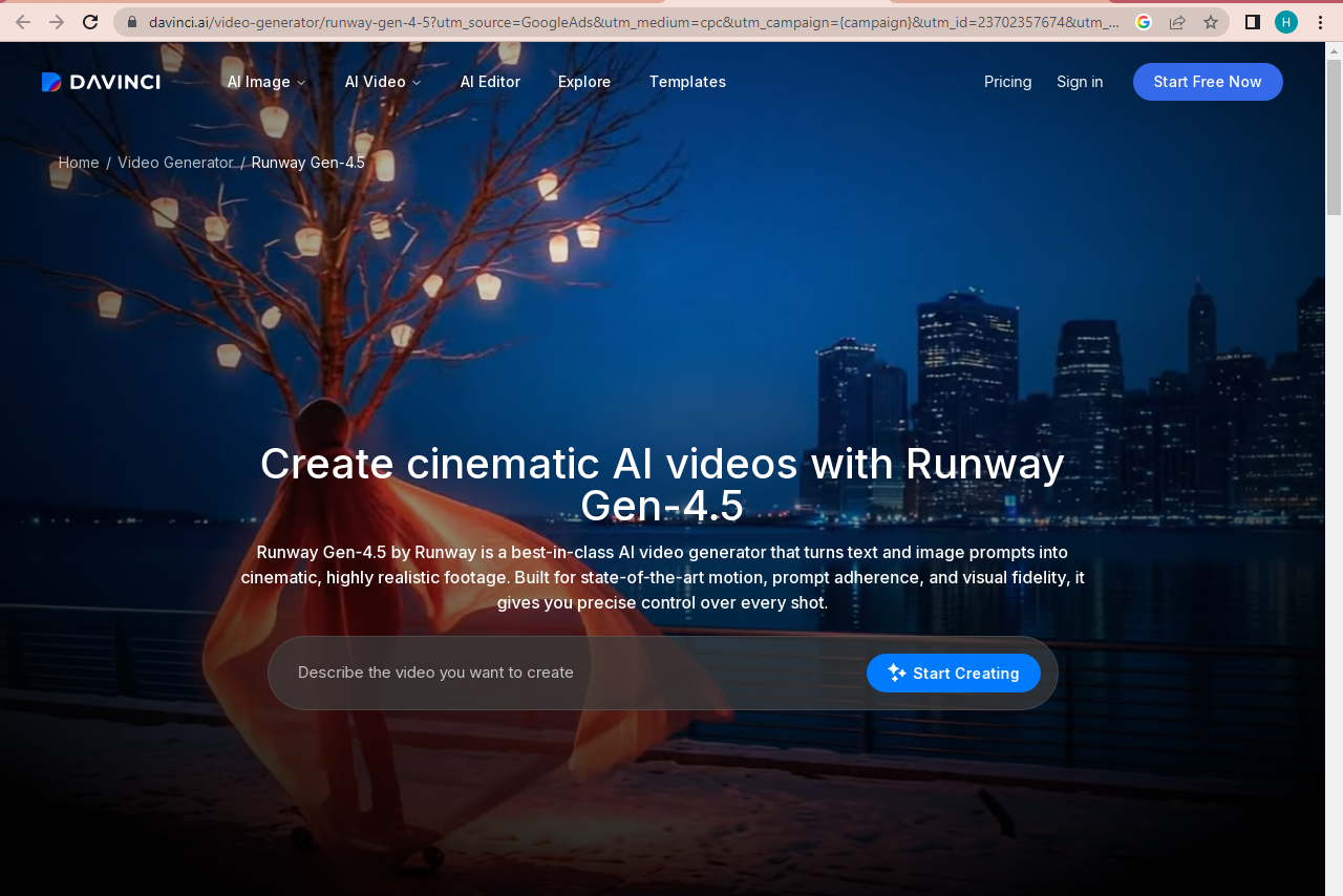 Runway Professional AI Video Creation