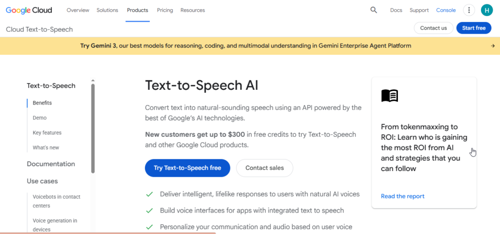 Google Cloud TTS
