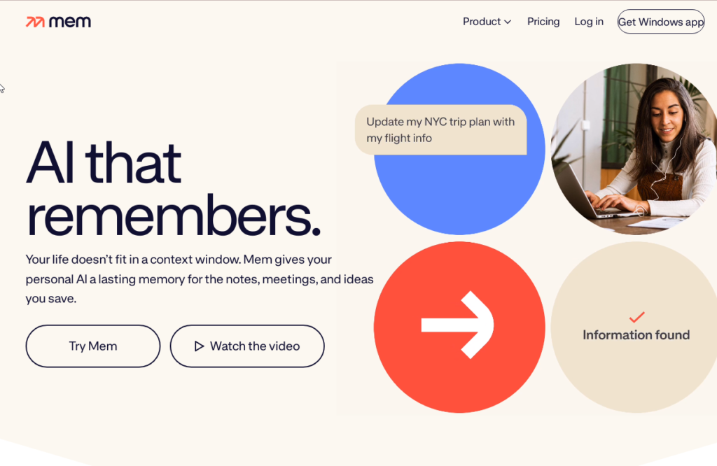 Mem AI Smart note organization
