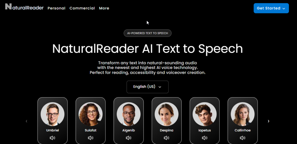 NaturalReader Education reading