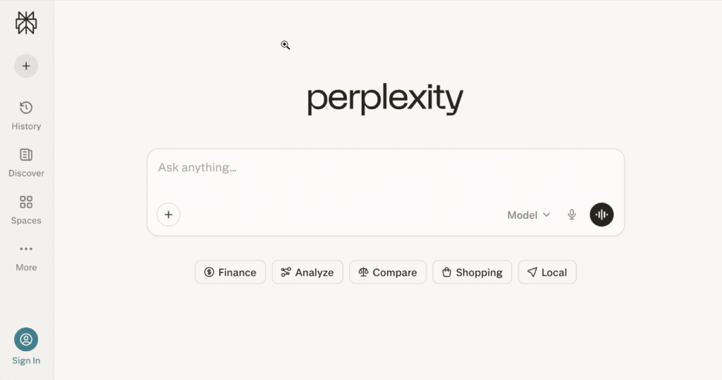 Perplexity AI Research & fact-checking