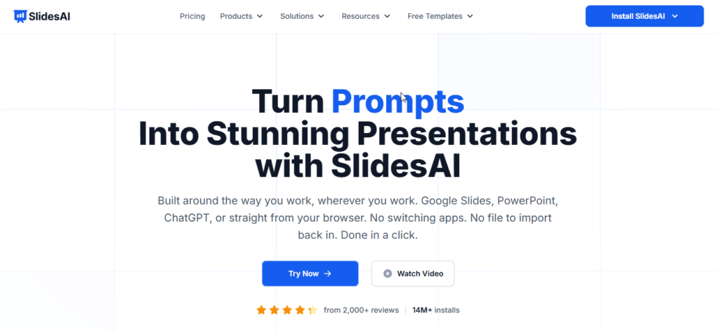 SlidesAI Text-to-slides