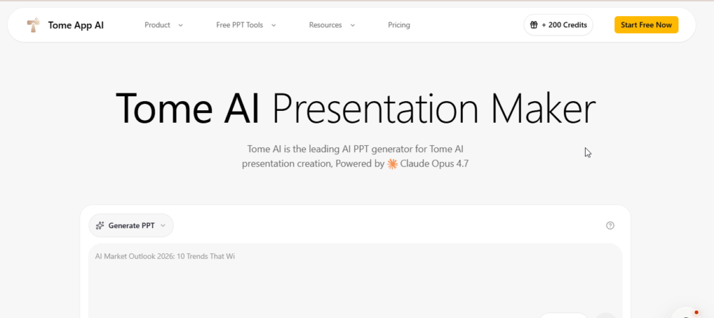 Tome Interactive presentations