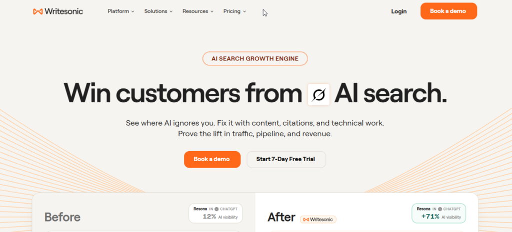 Writesonic AI Content GEO