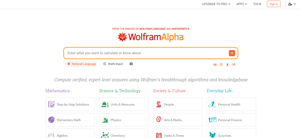 Wolfram Alpha
